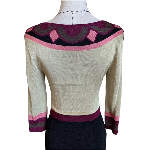 Temperley London Knit Sweater Dress V Neck - Picture 6 of 14